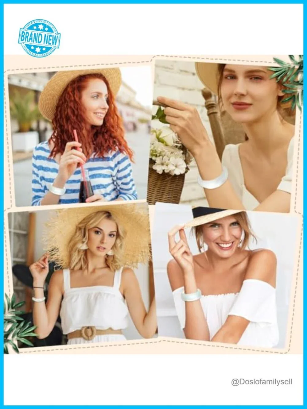 Acrylic Resin Bangle Bracelets, Oval Polished-Finish Chunky Wristbands,